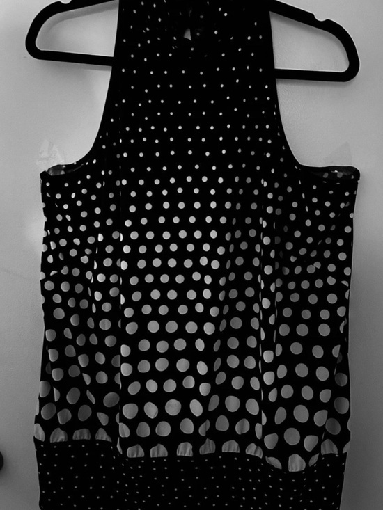 Cato Tops - Cato Polka Dot Sleeveless Top in Black & White Size 18/20W Like New